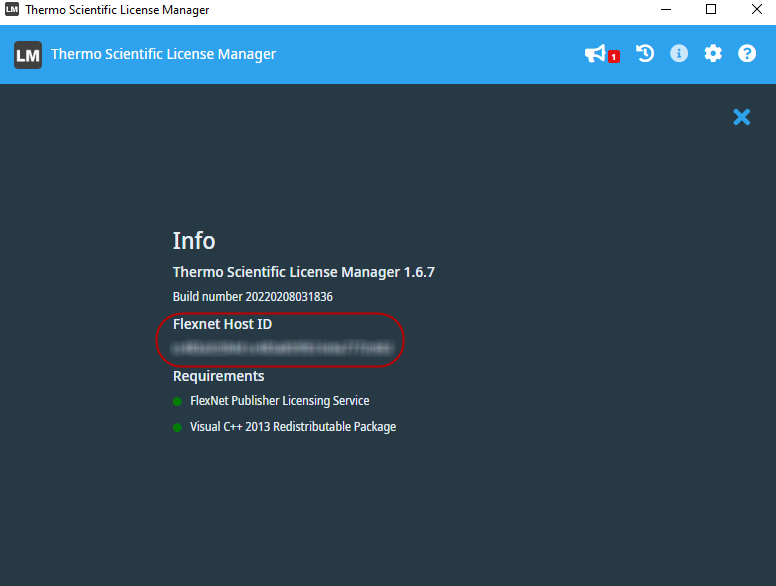 Flexnet-Host-ID-display